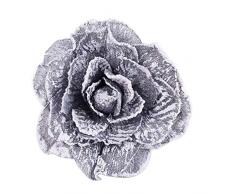 longyitrade a forma di fiore finestra tenda fermatenda fibbia magnetica Holdback drappo Home Decor Grey