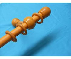 BASTONE TENDA PER CAMERETTE IN LEGNO DIAMETRO 28 MM. COLORE ARANCIONE