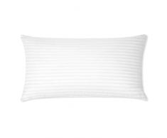 MERCURY TEXTIL - Federa per cuscino in 100% cotone, traspirante, morbida, antiacaro, bianco e cerniera sul lato. Disponibile in tutte le misure (90 x 45 cm)