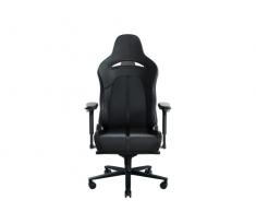 Razer Enki (Black) Iskur Sedia da Gaming con Supporto Lombare Integrato, Finta Pelle Multistrato, Cuscini in Schiuma Ad Alta Densità, Braccioli 4D, Cuscino Poggiatesta