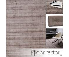 floor factory Tappeto Moderno Lounge marrone chiaro mocha 120x170cm - tappeto esclusivo vintage