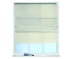 Betz Silk Look Tenda a Pacchetto, Misura:80 x 160 cm, Colori: Bianco, Champagne e Grigio Antracite Colore Champagne