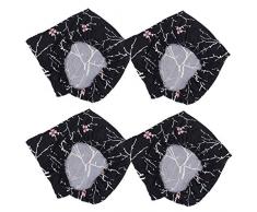 GARNECK 4 Pezzi Fodera per Sedia Elastica Nera Fodera per Sedia Anti-Polvere Fodera per Sedia per Cena Fodera per Sedia Fodera per Protezione per La Festa di Natale 45X45x55cm