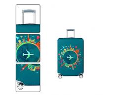 JUNGEN Copri Valigia Elastico Colore Viaggio Copertura per Valigia Poliestere Lavabile Anti-Polvere Fodera per Valigie