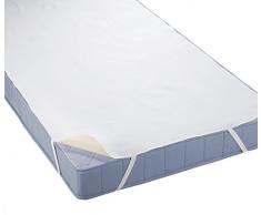 Biberna 808315-001-142 Coprimaterasso impermeabile a mollettoni 90x200 cm colore: Bianco