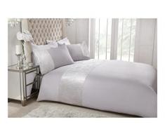 Sleepdown Set di biancheria da letto con federe, in velluto e morbido e accogliente con federe, per letto king size (220 cm x 230 cm)