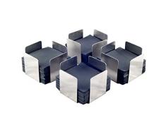 Anelli Per Tovaglioli Relaxdays, Argento Portatovaglioli, Con Peso