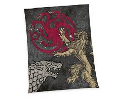 Herding Game of Thrones Coperta in Pile con Superficie Wellsoft, Multicolore, 200 x 150 cm