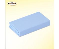 FabiMax 2679 - Lenzuolo Con Angoli Per Culla, In Spugna O Jersey, 90 X 55 Cm, Colore Blu