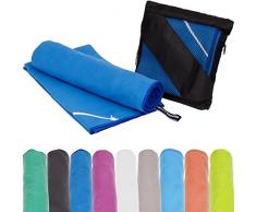 Mach1 2 asciugamani sportivi in microfibra, 30 x 50 cm, colore blu scuro, compatti e ad asciugatura rapida, asciugamani in microfibra, un perfetto asciugamano sportivo, da viaggio