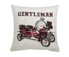 Barbadella Home Fodera per cuscino Moderno 50 x 50 cm Rosso Torero