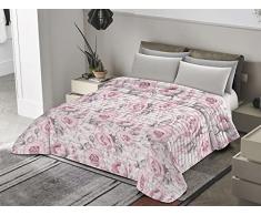 Banzaii Trapuntino Mezza Stagione, Autunnale, Primaverile Copriletto Trapuntato Imbottito Matrimoniale 250x260 cm Giulia Rosa Made in Italy