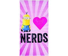 Telo mare Minions: I Love Nerds, 150 x 75 cm