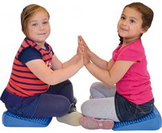 Gymnic- 8909 Movin Sit Jr. Cuscino Cuneo Bambini, Blu, Colore