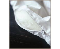 Jasmine Silk - Piumino estivo imbottito, 100% seta di gelso, 4 tog, per letto a 2 piazze e mezzo (290 x 235 cm)