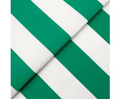 DESHOME Ibiza 10 metri - Tessuto al Metro per esterno h 320 cm oleo idrorepellente stoffa riga al metro resistente per tappezzeria divano, cuscini, sedie, lettini, tende da sole Verde