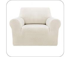 Amazon Brand - Umi Copridivano Elasticizzato Fodera Divano Universale Bianco 1 Posto