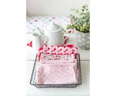 Krasilnikoff tovagliolo di stoffa Dots Pink