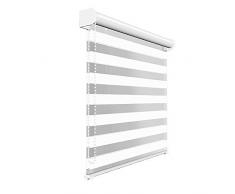 Victoria M. Tenda a Rullo Doppia Giorno e Notte, Per Porte e Finestre, Montaggio a Parete e Soffitto, 85 x 175 cm, Bianco