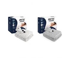 Imetec Scaldasonno Adapto Matrimoniale 150 x 160 cm, Tecnologia Brevettata, Riscaldamento Rapido & Scaldasonno Adapto Singolo 150 x 80 cm, Riscaldamento Rapido, Temperatura Costante e Personalizzata