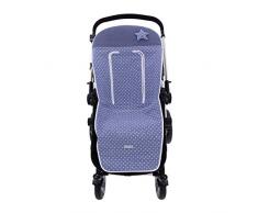 Materassino o fodera per passeggino universale Rosy fontane in colore blu polvere