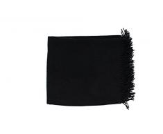 Lancioni 1973, plaid puro cashmere, tinta unita, colore nero