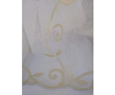 Generico Tenda a Metraggio in Bouclè di Lino con Base Orlata (Oro)