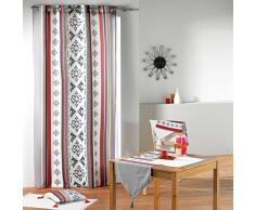 Douceur d interno Runner da tavolo con pompon Cotone Senza 40 x 140 cm, Cotone, senza colore, 140x1x40 cm