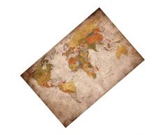 Warmhm Decorazioni Per La Casa Arredamento Vintage Decorazioni Per La Casa DEpoca Arazzo Vintage Mappa Mondo Coperta Parete Arazzo Estetico Ornamento Per La Casa Murale Sfondo
