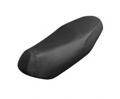 VOSAREA Coprisedile per Ciclismo e Moto Impermeabile in Pelle, Sella Copertura Morbido Cuscino (Nero, XL)