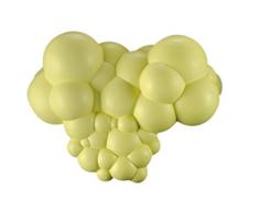 Outlook Design V841C00059 Bubbles Cuscino Poggiatesta per Vasca da Bagno, Giallo