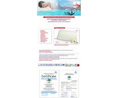 Venixsoft Cuscino Memory Foam Anti cervicale Doppia Onda Traspirante sfoderabile, Dispositivo Medico Classe I-Made in Italy, 70x40x10/12 cm, MOD Luxury, 2 UnitÃ