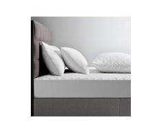 Coprimaterasso trapuntato in cotone naturale., Quilted Pillow Pair