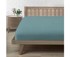 Lenzuola Una Piazza e Mezza con Angoli 120, Lenzuolo Elasticizzati in Microfibra, Lenzuolo Confortevole Morbido Traspirante Verde 120x190/200 H30 cm