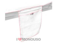 1Telo Lettino Mare Monouso In Morbido Bamboo ConTasca Porta Oggetti E Lacci Antivento Bordino Fluo Cm 70 x 180 Con 2 Risvolti Da Cm.20 Posti All' estremita' Per Fissaggio Al Lettino