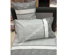 Lenzuolo NEVADA caleffi piazza mezzo GRIGIO (sopra 190x280+ sotto 130x200 +1 federa 50x80)