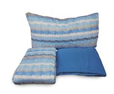 Corredocasa - Completo Lenzuola in Pile - Matrimoniale - Azzurro