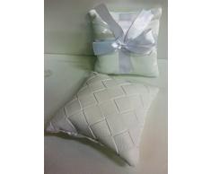 Set 6 pezzi, Bomboniera cuscino portaconfetti, ecopelle 2 assortiti, inclusi confetti e bigliettini. (mh1473-5bis)