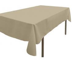 Tovaglia antimacchia rettangolare 140 x 300 cm ALIX tortora