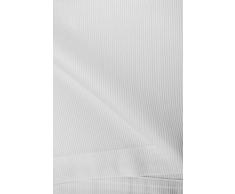 Copriletto Copritutto Bianco Piquet Leggero a Righe - Bianco, Singolo