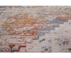 Tradizionale orientale antico stile vintage a mano tappeto multicolore e argento in 2 misure tappeto, Vintage 703 Multi, 120x170 cm (4'x5'6'')