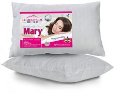 Le Meraviglie Del Sud - Coppia Cuscini Letto Matrimoniale Effetto Memory LUnico Guanciale Interamente Prodotto Dai Maestri Artigiani Italiani E Cucito A Mano Per Un Esperienza Di Sonno Celeste