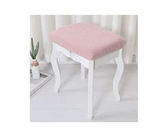 Elastica Jacquard Sgabello Vanity Copertine,2pezzi Lavabile Fodere Per Cuscini Per Sgabelli Rettangolare Anti-Polvere Sgabello Imbottito Fodera Protettiva Per Piano-rosa chiaro