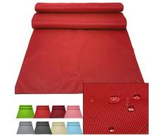 Jemidi - Runner da tavola per esterni, 50 x 200 cm, impermeabile, colore rosso