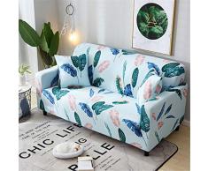 Odot Copridivano Elastico, Copridivano Salotto Protettore Imbottito Sofa Antiscivolo Ideale per Poltrone Mobili Copridivano (45x45cm Federa,Foglia)