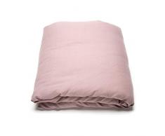 LinenMe Washed Copripiumino in Lino Rosa Scuro, DOUBLE (200 x 200 cm)
