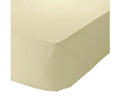Plain Dye Lenzuolo Sotto, Cotone, Stone, alla Francese