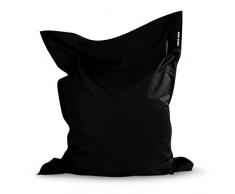 Green Bean© Poltrona a Sacco XXL 140x180cm 380 Litri Bambini & Adulti Imbottitura Perle EPS Gigante Grande Esterno Lavabile Impermeabile Cuscino per sdraiarsi per Pavimento Sedia Nero