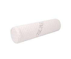 Cuscino cilindrico per il collo, cuscino di sostegno cervicale rotondo, per il sollievo dal dolore alla nuca, alla parte bassa della schiena e alle ginocchia(17,7 x 4,3 pollici)