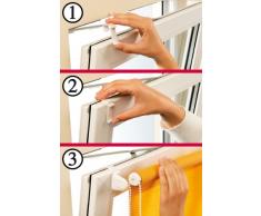 Gardinia Tenda a rullo con morsetto di fissaggio o adesiva, Per luce diurna, Opaca, Kit di montaggio incluso, EASYFIX Tenda a rullo Naturale, Bianco, 75 x 150 cm (LxA), tessuto